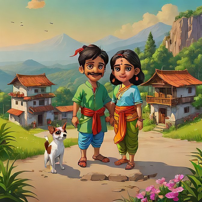 3D cartoon character art